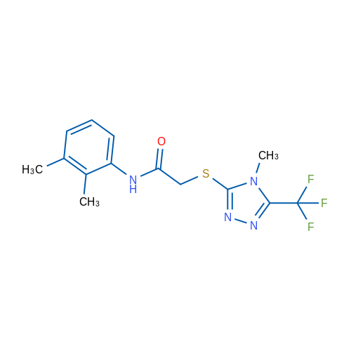 N-(2,3-Dimethylphenyl)-2-{[4-methyl-5-(trifluoromethyl)-4H-1,2,4-triazol-3-yl]sulfanyl}acetamide 1g