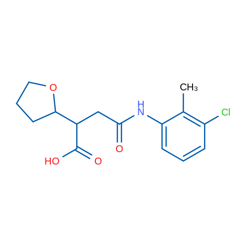 4-((3-Chloro-2-methylphenyl)amino)-4-oxo-2-(tetrahydrofuran-2-yl)butanoic acid 5g
