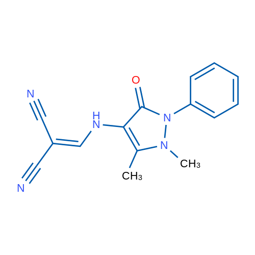 2-{[(1,5-dimethyl-3-oxo-2-phenyl-2,3-dihydro-1H-pyrazol-4-yl)amino]methylidene}propanedinitrile 1g
