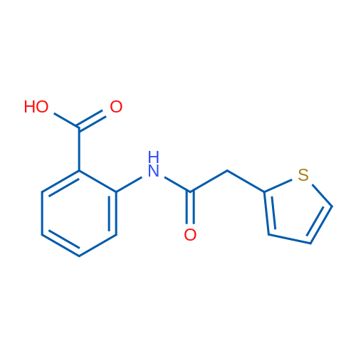 2-(2-(Thiophen-2-yl)acetamido)benzoic acid 1g