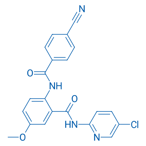 N-(5-Chloropyridin-2-yl)-2-(4-cyanobenzamido)-5-methoxybenzamide 100mg