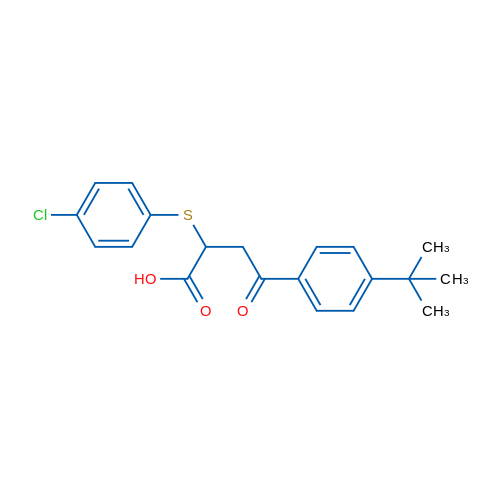 4-(4-tert-Butylphenyl)-2-[(4-chlorophenyl)sulfanyl]-4-oxobutanoic acid 1g