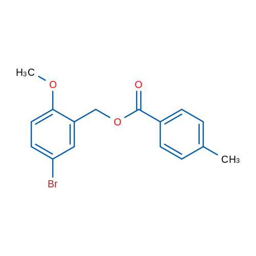 (5-Bromo-2-methoxyphenyl)methyl 4-methylbenzoate 1g