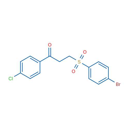 3-(4-Bromobenzenesulfonyl)-1-(4-chlorophenyl)propan-1-one 1g