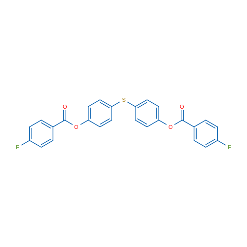 4-{[4-(4-fluorobenzoyloxy)phenyl]sulfanyl}phenyl 4-fluorobenzoate 1g