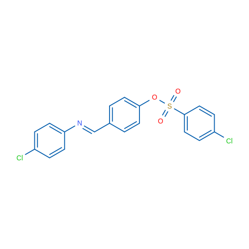 4-[(1E)-[(4-Chlorophenyl)imino]methyl]phenyl 4-chlorobenzene-1-sulfonate 1g
