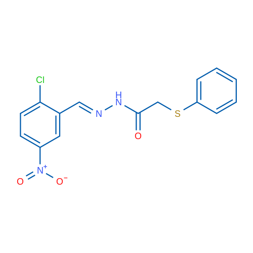 N'-[(1E)-(2-Chloro-5-nitrophenyl)methylidene]-2-(phenylsulfanyl)acetohydrazide 1g