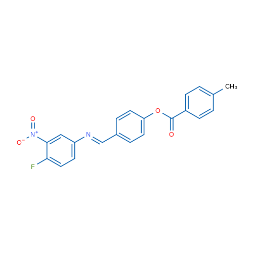4-[(1E)-[(4-Fluoro-3-nitrophenyl)imino]methyl]phenyl 4-methylbenzoate 1g