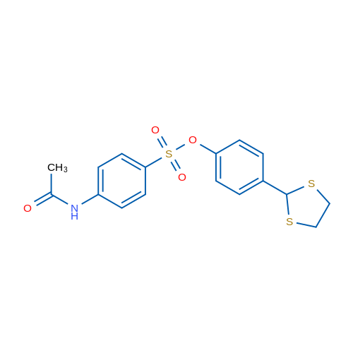4-(1,3-Dithiolan-2-yl)phenyl 4-acetamidobenzene-1-sulfonate 1g