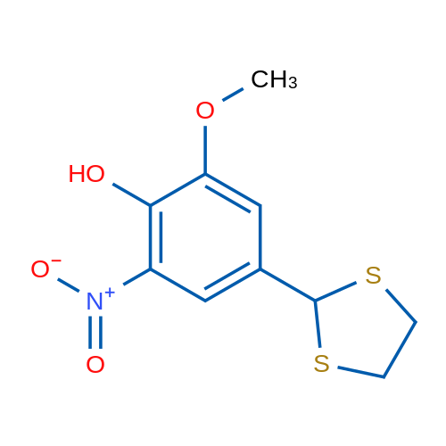 4-(1,3-Dithiolan-2-yl)-2-methoxy-6-nitrophenol 1g