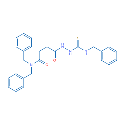 N,N-Dibenzyl-N'-[(benzylcarbamothioyl)amino]butanediamide 1g