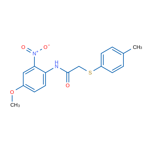 N-(4-Methoxy-2-nitrophenyl)-2-[(4-methylphenyl)sulfanyl]acetamide 1g