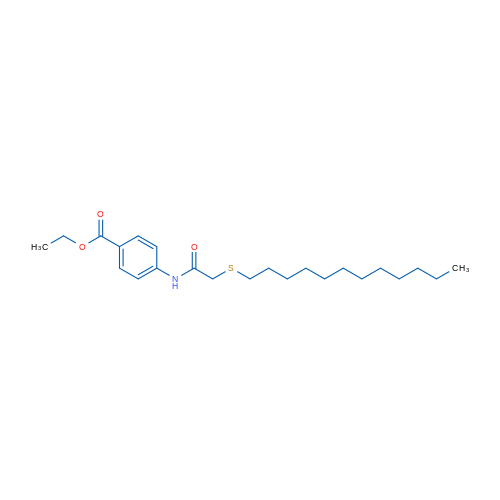 Ethyl 4-[2-(dodecylsulfanyl)acetamido]benzoate 1g