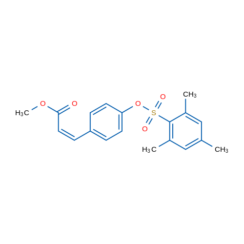 Methyl (2Z)-3-{4-[(2,4,6-trimethylbenzenesulfonyl)oxy]phenyl}prop-2-enoate 1g