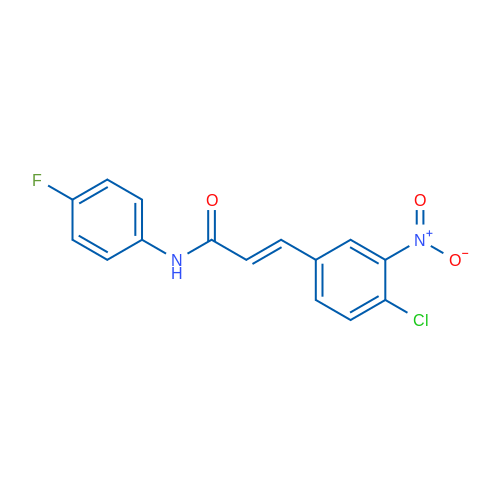 (2E)-3-(4-Chloro-3-nitrophenyl)-N-(4-fluorophenyl)prop-2-enamide 1g