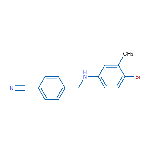 4-{[(4-bromo-3-methylphenyl)amino]methyl}benzonitrile 1g
