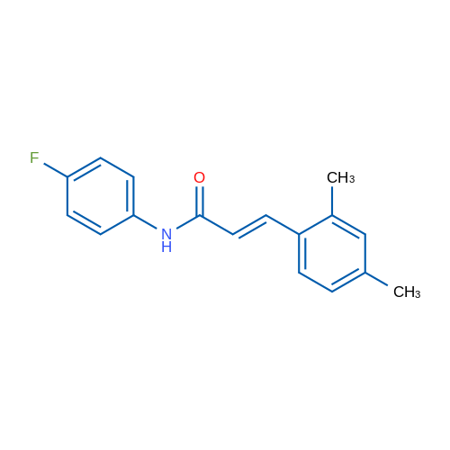 (2E)-3-(2,4-Dimethylphenyl)-N-(4-fluorophenyl)prop-2-enamide 1g