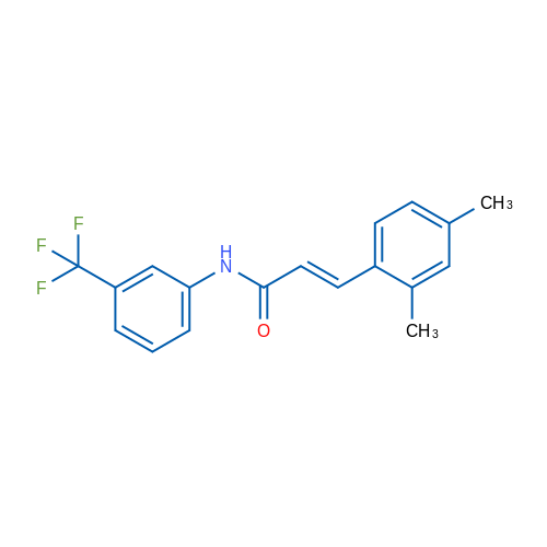 (2E)-3-(2,4-Dimethylphenyl)-N-[3-(trifluoromethyl)phenyl]prop-2-enamide 2mg