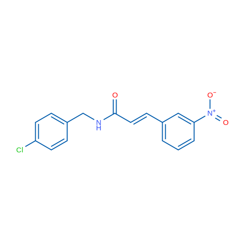 (2E)-N-[(4-Chlorophenyl)methyl]-3-(3-nitrophenyl)prop-2-enamide 1g