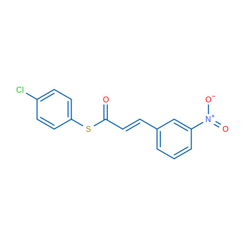 (2E)-1-[(4-Chlorophenyl)sulfanyl]-3-(3-nitrophenyl)prop-2-en-1-one 1g