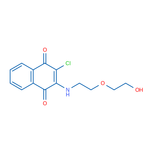 2-Chloro-3-{[2-(2-hydroxyethoxy)ethyl]amino}-1,4-dihydronaphthalene-1,4-dione 1g