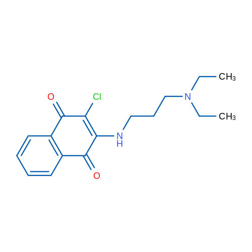 2-Chloro-3-{[3-(diethylamino)propyl]amino}-1,4-dihydronaphthalene-1,4-dione 1g