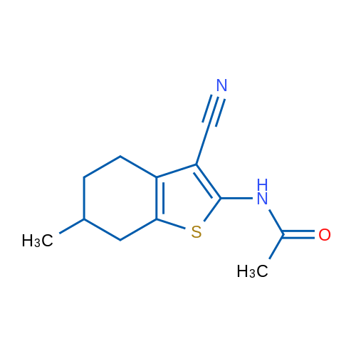 N-(3-Cyano-6-methyl-4,5,6,7-tetrahydrobenzo[b]thiophen-2-yl)acetamide 1g