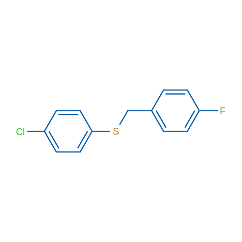 (4-Chlorophenyl)(4-fluorobenzyl)sulfane 1g
