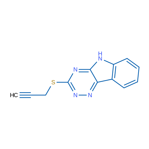 3-(Prop-2-yn-1-ylsulfanyl)-5H-[1,2,4]triazino[5,6-b]indole 1g