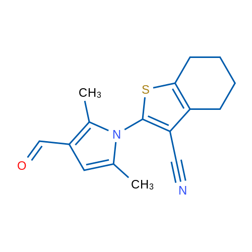 2-(3-Formyl-2,5-dimethyl-1H-pyrrol-1-yl)-4,5,6,7-tetrahydrobenzo[b]thiophene-3-carbonitrile 10g