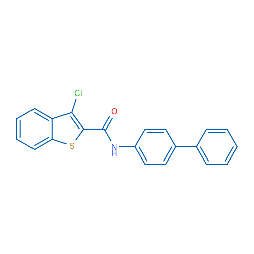 N-([1,1'-Biphenyl]-4-yl)-3-chlorobenzo[b]thiophene-2-carboxamide 1g