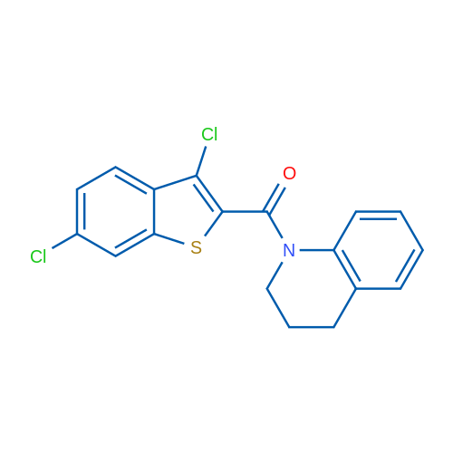 (3,6-Dichlorobenzo[b]thiophen-2-yl)(3,4-dihydroquinolin-1(2H)-yl)methanone 1g