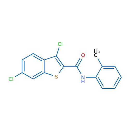 3,6-Dichloro-N-(o-tolyl)benzo[b]thiophene-2-carboxamide 1g