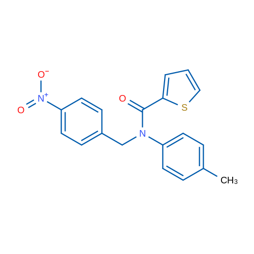 N-(4-Nitrobenzyl)-N-(p-tolyl)thiophene-2-carboxamide 1g