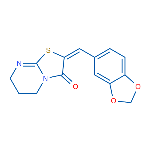 (2E)-2-[(2H-1,3-Benzodioxol-5-yl)methylidene]-2H,3H,5H,6H,7H-[1,3]thiazolo[3,2-a]pyrimidin-3-one 1g