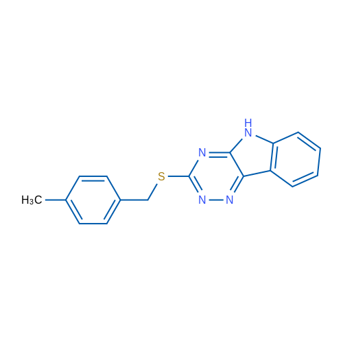 3-{[(4-methylphenyl)methyl]sulfanyl}-5H-[1,2,4]triazino[5,6-b]indole 1g