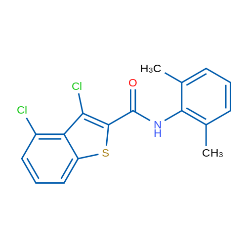 3,4-Dichloro-N-(2,6-dimethylphenyl)benzo[b]thiophene-2-carboxamide 1g