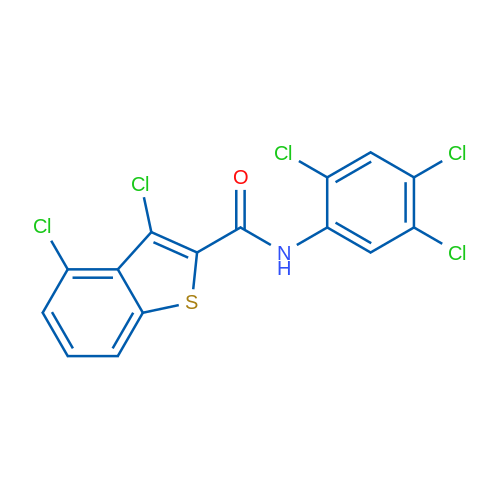 3,4-Dichloro-N-(2,4,5-trichlorophenyl)benzo[b]thiophene-2-carboxamide 1g