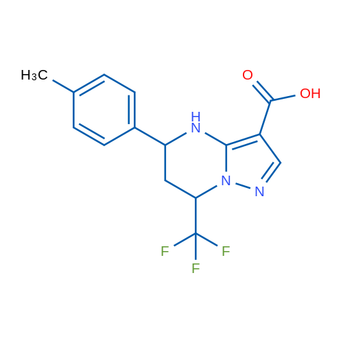 5-(p-Tolyl)-7-(trifluoromethyl)-4,5,6,7-tetrahydropyrazolo[1,5-a]pyrimidine-3-carboxylic acid 1g