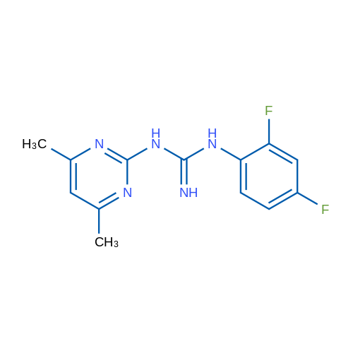 1-(2,4-Difluorophenyl)-3-(4,6-dimethylpyrimidin-2-yl)guanidine 1g