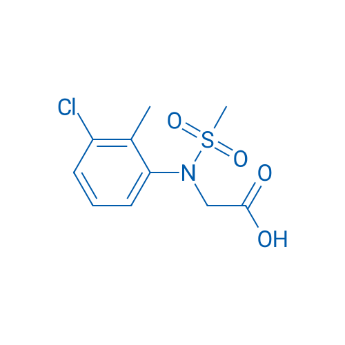 2-(N-(3-Chloro-2-methylphenyl)methylsulfonamido)acetic acid 1g