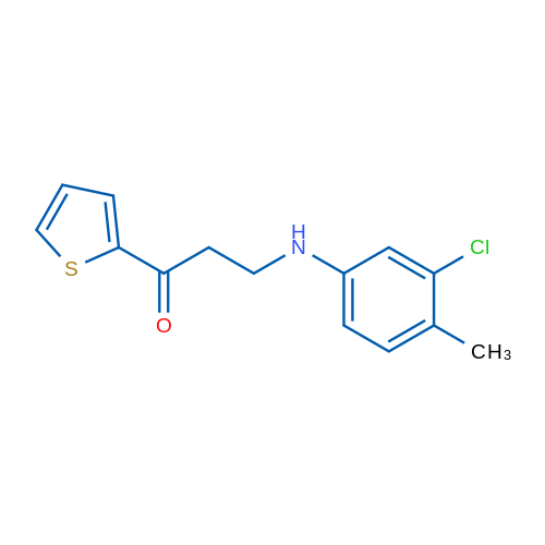 3-((3-Chloro-4-methylphenyl)amino)-1-(thiophen-2-yl)propan-1-one 1g