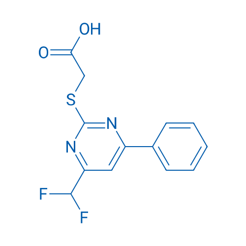 2-((4-(Difluoromethyl)-6-phenylpyrimidin-2-yl)thio)acetic acid 1g