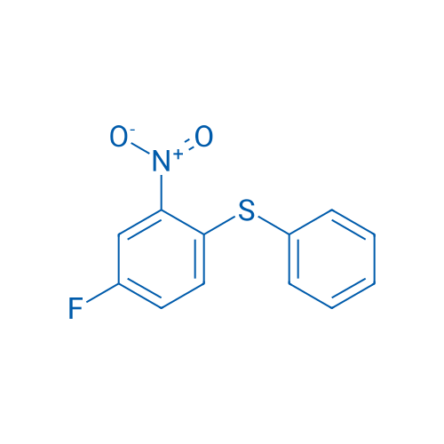 (4-Fluoro-2-nitrophenyl)(phenyl)sulfane 250mg