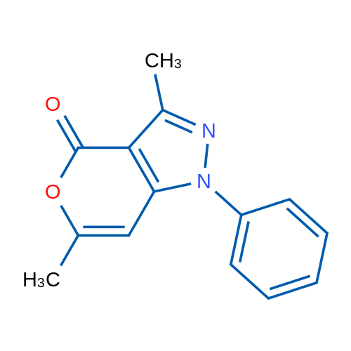 3,6-Dimethyl-1-phenylpyrano[4,3-c]pyrazol-4(1H)-one 5g