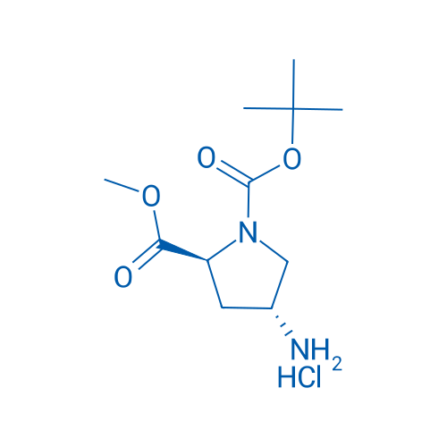 (2S,4R)-1-tert-Butyl 2-methyl 4-aminopyrrolidine-1,2-dicarboxylate hydrochloride 100mg