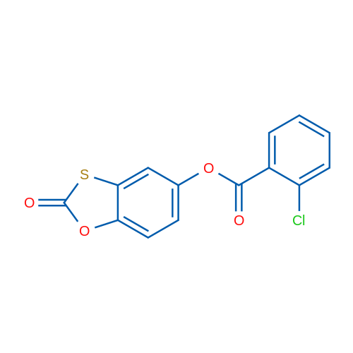 2-Oxobenzo[d][1,3]oxathiol-5-yl 2-chlorobenzoate 1g