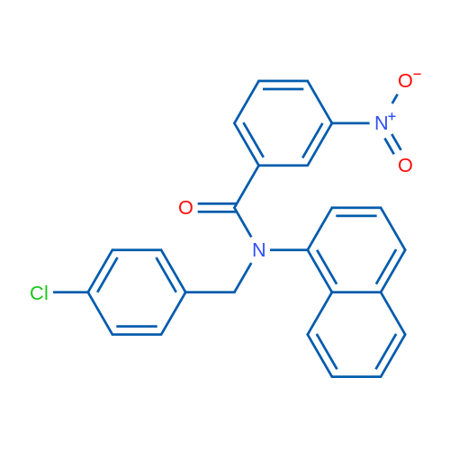 N-(4-Chlorobenzyl)-N-(naphthalen-1-yl)-3-nitrobenzamide 1g