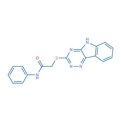 2-((5H-[1,2,4]Triazino[5,6-b]indol-3-yl)thio)-N-phenylacetamide 1g