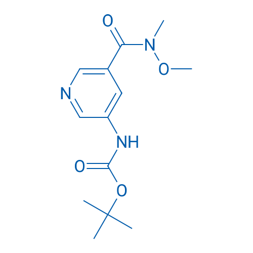 tert-Butyl (5-(methoxy(methyl)carbamoyl)pyridin-3-yl)carbamate 250mg